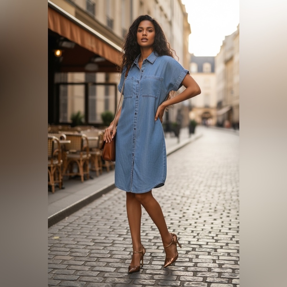 Velvet Blue Midi Dress☑️